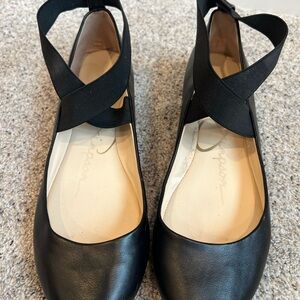 Jessica Simpson Black Women's Ballet Flats sz 9.5